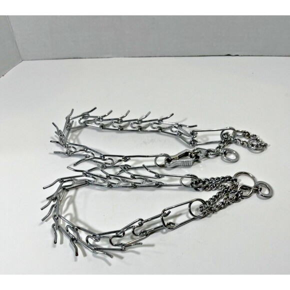 Two 16" Dog Canine Prong Pinch Dog Training Collar - Picture 3 of 3